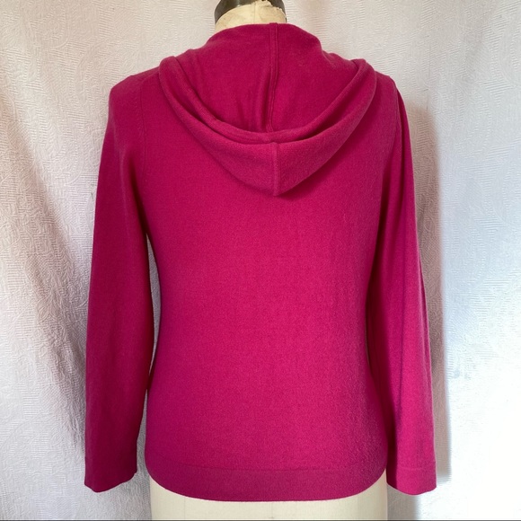 Lord&Taylor S/M hot pink zip front sweater - Picture 8 of 8